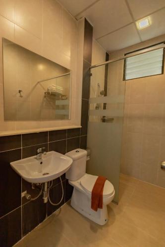 Ванная комната в Hills Aranda Nova Hotel