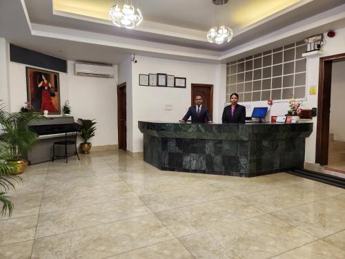 Vstupní hala nebo recepce v ubytování Aristocrat Inn - Lake Park & USA club