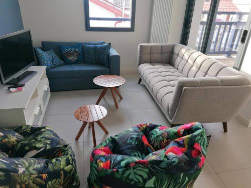 Ciboure croix Blanche, Appt 6 personnes + parking