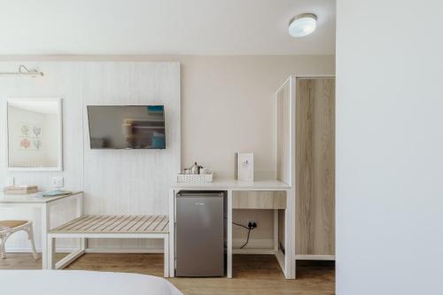 Kuchyň nebo kuchyňský kout v ubytování Bayview Hotel