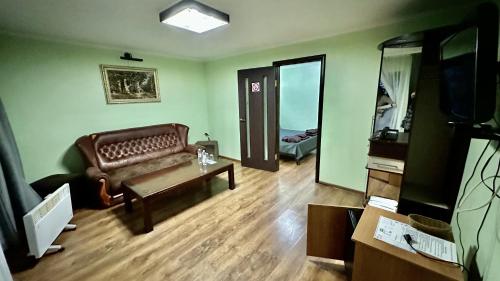 Posezení v ubytování Petrovskyi Brovar