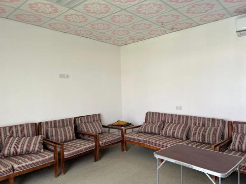 Ein Sitzbereich in der Unterkunft Labella Chalet