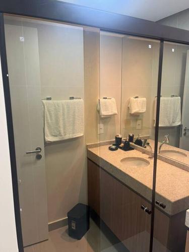 Koupelna v ubytování Flat Encantador e Sofisticado "Local Privilegiado"