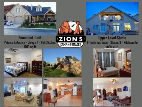 a collage of pictures of a house at Bunkhouse 3B With Full Bath in La Verkin