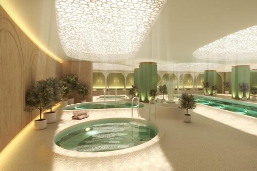 a rendering of a hotel lobby with a hot tub at Cardo Roma, Autograph Collection in Rome