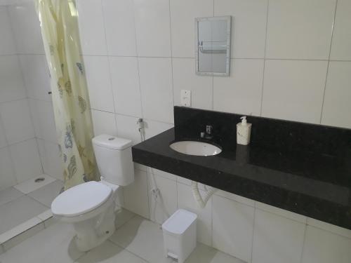 Koupelna v ubytování Casa 262