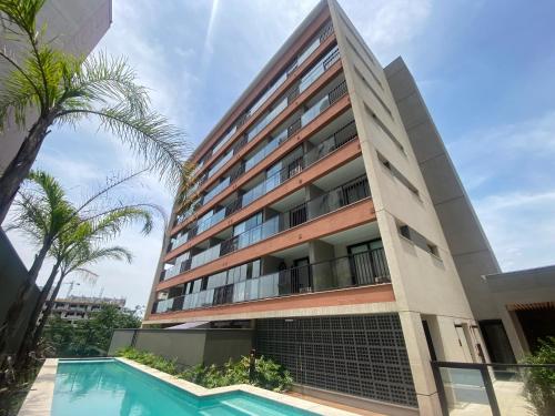 Πισίνα στο ή κοντά στο Studio com Spa e Garden Vila Mariana