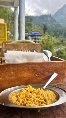 a plate of food sitting on a table at WildFlower in Tosh