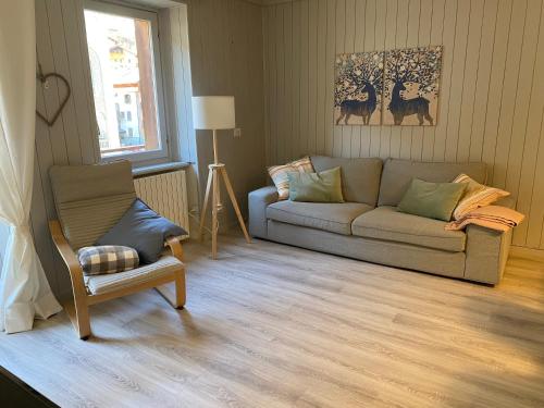 Posezení v ubytování PILE HOUSE