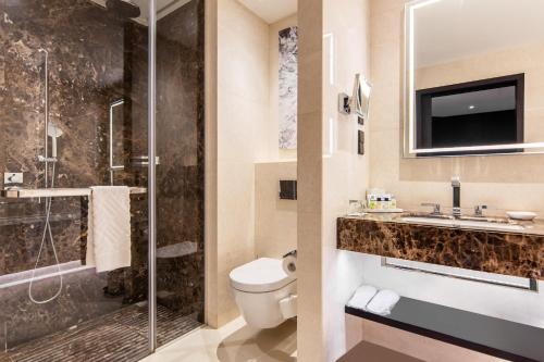 Koupelna v ubytování Hilton Belgrade
