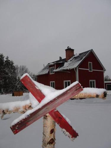Ferienhaus am Waldrand semasa musim sejuk