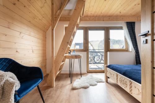 Кровать или кровати в номере Domek Zakopane Tatrzański Kącik APARTZAKOP