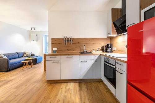 Η κουζίνα ή μικρή κουζίνα στο Winderatt Wohnung 2