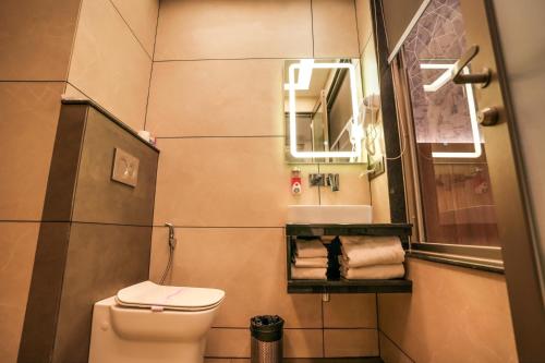 Koupelna v ubytování Hotel Rj