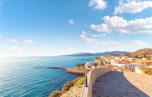 a view of the ocean from a cliff at Stunning Apartment In Torrenueva in Torrenueva