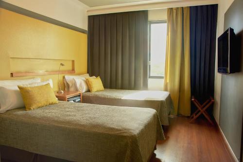 Katil atau katil-katil dalam bilik di Hotel Raices Aconcagua