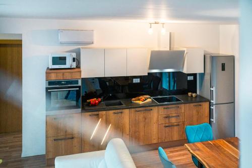 Dapur atau dapur kecil di Villa Loreta