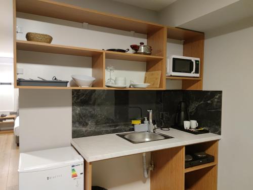 Dapur atau dapur kecil di Olen Uskudar Hotel