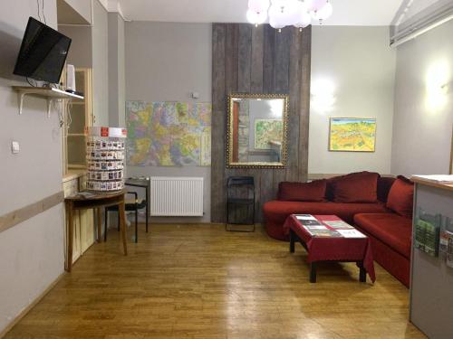 TV a/nebo společenská místnost v ubytování Kecskeméti Rooms