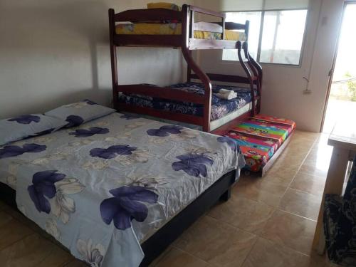 Postel nebo postele na pokoji v ubytování Suite privada para 5 personas - #6 Playa Engabao