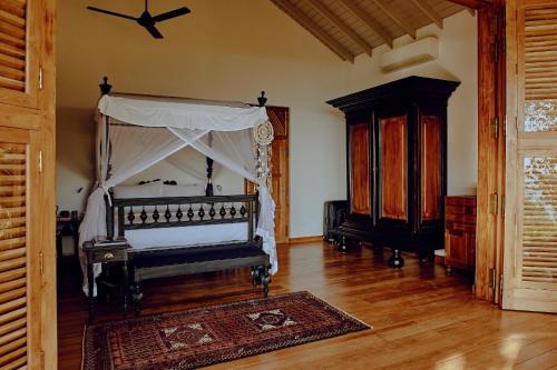 Una cama o camas en una habitación de Villa SPACE