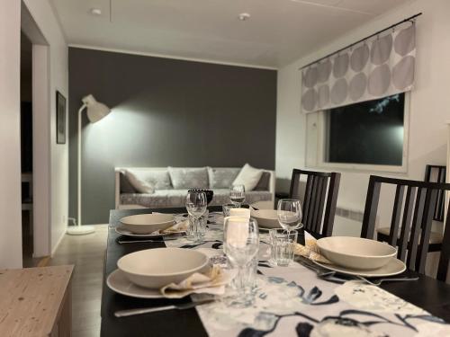Χώρος καθιστικού στο Kuurala apartment