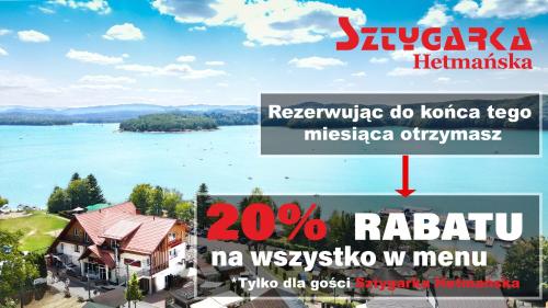 una casa con vista sul lago di Sztygarka Hetmańska Resort Solina a Solina