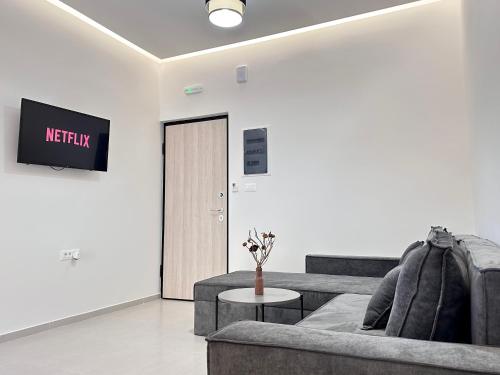 Posezení v ubytování Seaside Deluxe Apartment