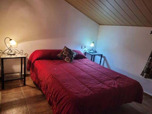 En eller flere senge i et værelse på Casa de la Luz