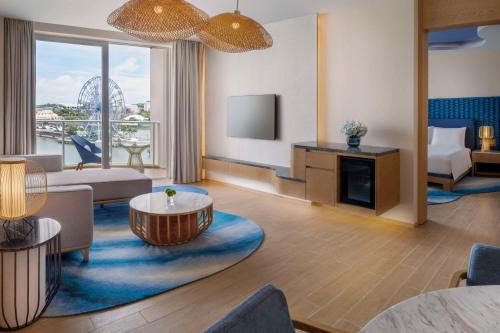 TV a/nebo společenská místnost v ubytování Hyatt Regency Hainan Ocean Paradise Resort