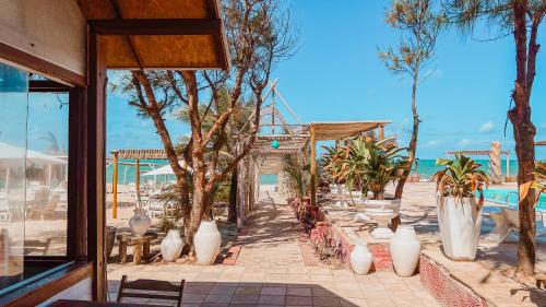 Bazén v ubytování Ocas do Índio Hotel Spa nebo v jeho okolí