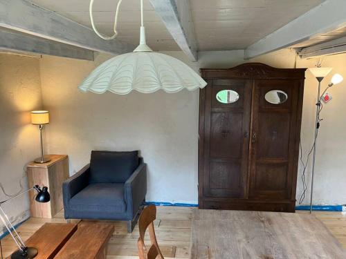 Χώρος καθιστικού στο Authentic cottage Sasput, near beaches