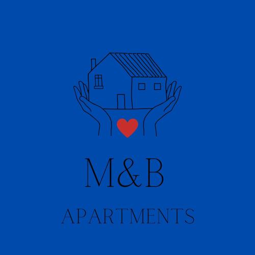a house in hands with a heart and the words mrb apartments at M&B apartments in Rome