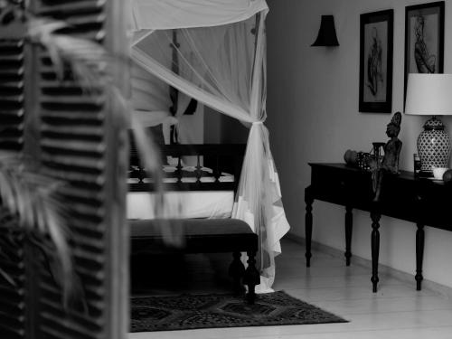Una cama o camas en una habitación de Villa SPACE