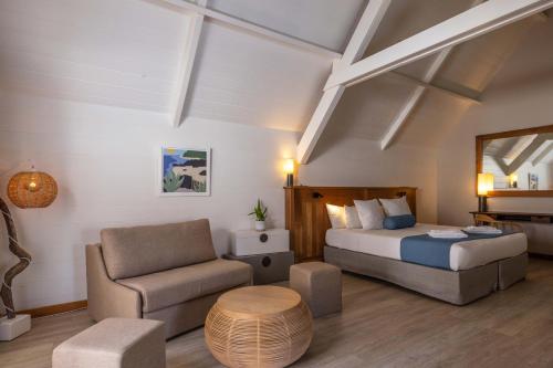 Postel nebo postele na pokoji v ubytování Hotel Le Boucan Canot