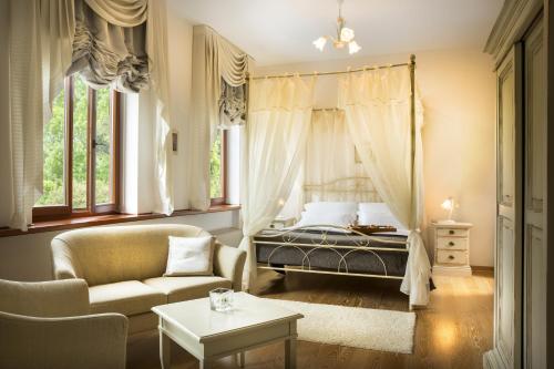 Katil atau katil-katil dalam bilik di B&B Palazzo Angelica Adults Only