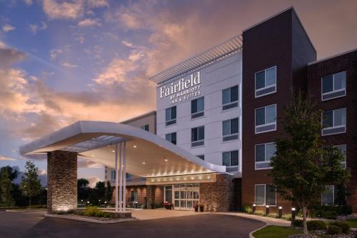 a rendering of the front of a hotel at Fairfield Inn & Suites by Marriott Cleveland Tiedeman Road in Brooklyn