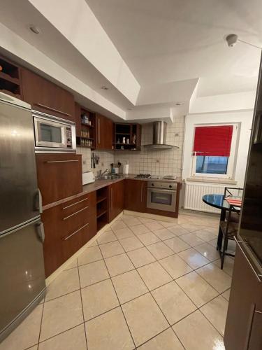 Dapur atau dapur kecil di Apartament spațios în Timișoara