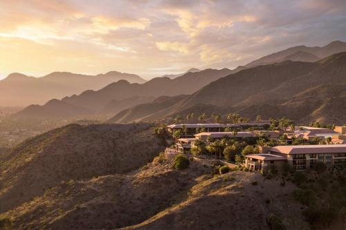 a view of a town in the mountains at The Ritz-Carlton, Rancho Mirage in Rancho Mirage