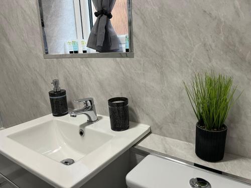 Koupelna v ubytování Lingfield House - Spacious 3 Bed Home From Home in Burton