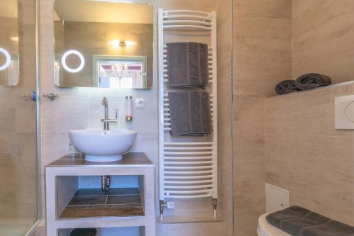 Ένα μπάνιο στο Hotel Villa Wahnfried Thiessow