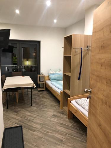 Postel nebo postele na pokoji v ubytování Ferienwohnung Zeitler
