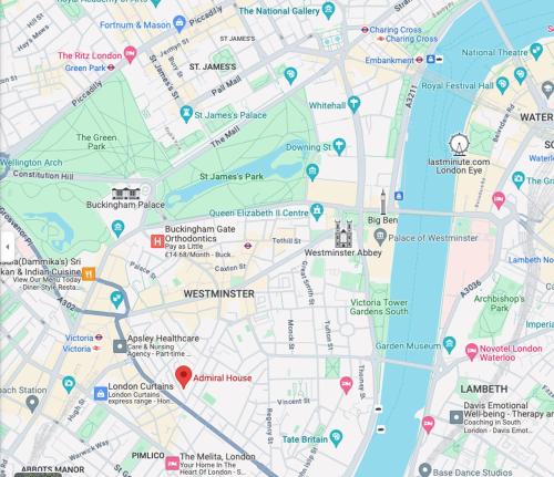 une carte de la ville de melbourne et de ses sites d'intérêt dans l'établissement Victoria, à Londres