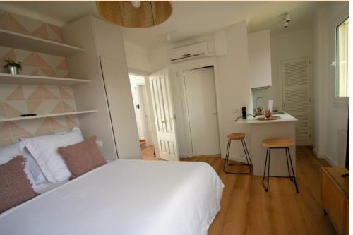 Posteľ alebo postele v izbe v ubytovaní Lavendel Apartments