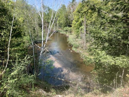 a view of a river from a bridge at Adventures @ Cottage on the Bend in Leota
