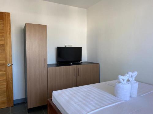 Μια τηλεόραση ή/και κέντρο ψυχαγωγίας στο Malipaj Apartments