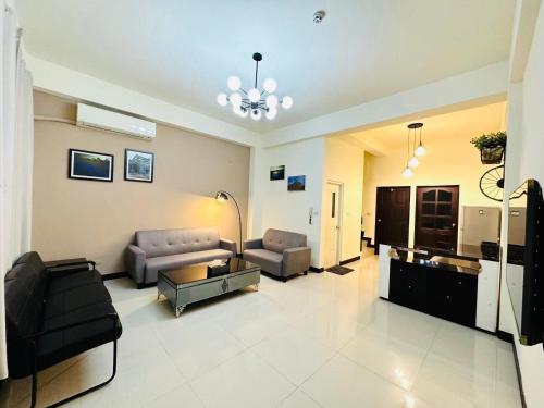 Χώρος καθιστικού στο Sister Hong's home