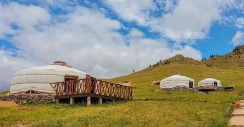 Příroda nedaleko luxury tent