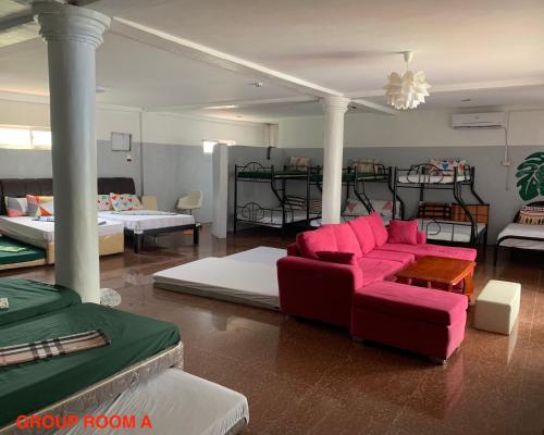 Postel nebo postele na pokoji v ubytování Hana Natsu Resorts Beach & Hotel