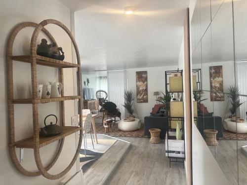 Χώρος καθιστικού στο Gite Les portes d'Oléron